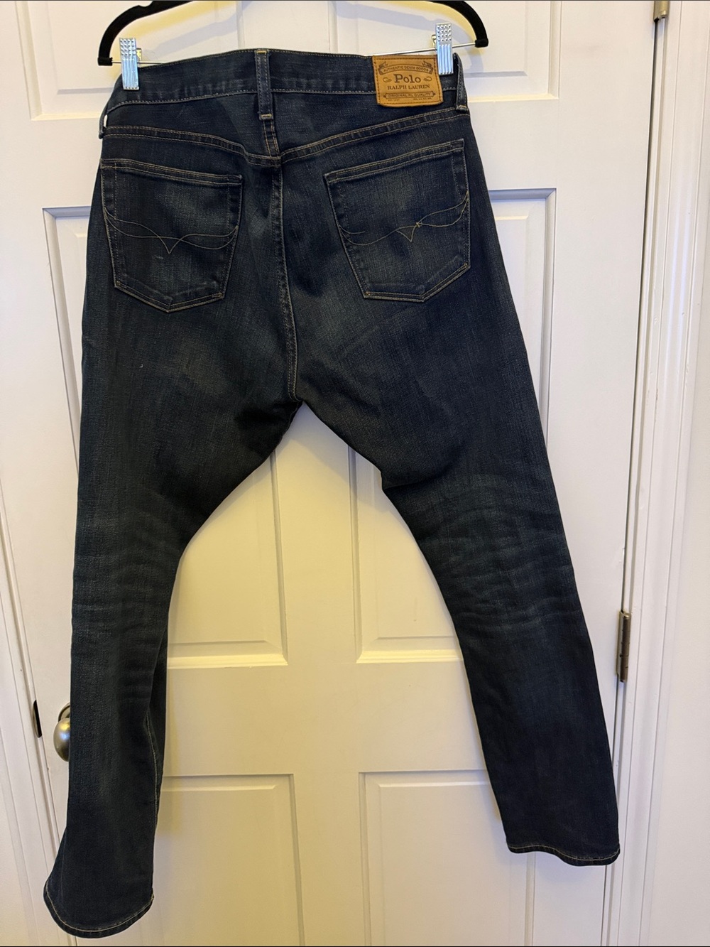 Polo by Ralph Lauren Men's Dark Indigo Slim Straight Jeans - Picture 7 of 9